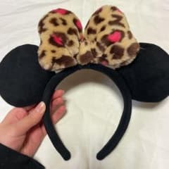 ミニーカチューシャ　ヒョウ柄のサムネイル