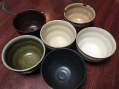 ☆未使用品☆カラフルな和皿（小丼？茶碗？）6個セットのサムネイル