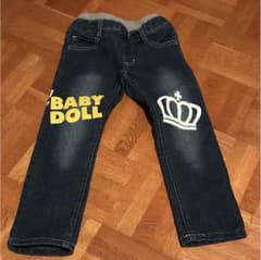 ベビードール デニムパンツ 100のサムネイル