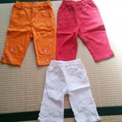 女の子ハーフパンツ 120 三枚セットのサムネイル