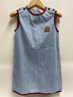 Gucci キッズ チェリー刺繍 デニムワンピース 110〜120 - メルカリ