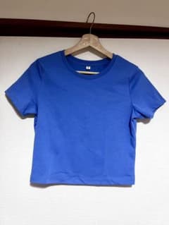 GU 半袖 Tシャツ ブルー Mサイズのサムネイル