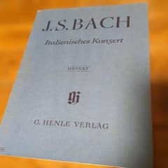 J.S.バッハ イタリア協奏曲 楽譜 G. Henle Verlagのサムネイル