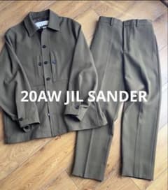 20AW JIL SANDER ウールギャバジンシャツジャケットセットアップ 