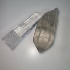 천연석 수정 원석 2점 세트 약 100g