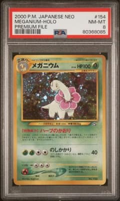 PSA8 300円〜 旧裏 メガニウム プレミアムファイル - メルカリ