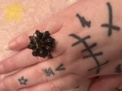 クラウンモチーフ リング ブラックのサムネイル