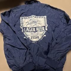Kirin LAGER BEER ナイロン ジャケット ネイビー 非売品 - メルカリ