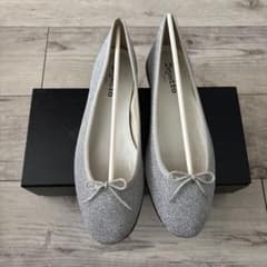 【値下】Repetto サンドリオン　牛革　シルバーグリッター　41 値下】Repetto サンドリオン 牛革 シルバーグリッター 41 - メルカリ
