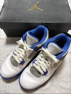 Air Jordan 4 RETROホワイト/ブルー/ブラックのサムネイル