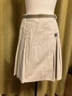 BROOKS BROTHERS プリーツスカート　ラップ ベージュ - 5