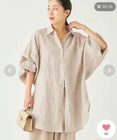 プラージュ Linen Dolman SH plage リネンシャツ - メルカリ