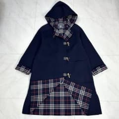 【極美品】Burberrys ピーコート リバーシブル ネイビー7号 極美品 バーバリー ピーコート カシミア混 ダブルフェイス ダッフル 7