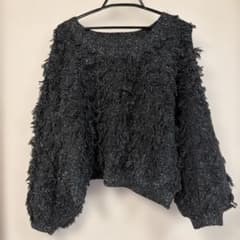 JEANASIS ラメカットジャガードショートプルオーバーのサムネイル