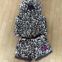 冬服 ちびギャル ヒョウ柄ボアセットアップのサムネイル
