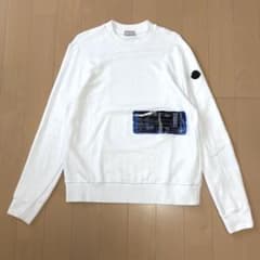 モンクレール グラフィックロゴ スウェット MAGLIA GIROCOLLO白M