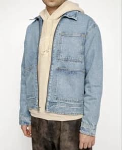 【美品】STUSSY ZIP WORK JACKET DENIM Mのサムネイル