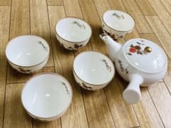 香蘭社 茶器セット 急須 湯呑み 5客 金彩 - メルカリ