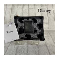 【新品タグ付き】ディズニー ミッキー メッシュミニポーチ ブラック キャンドゥのサムネイル