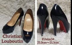 み*様 Christian Louboutin エナメル オープントゥ パンプスのサムネイル