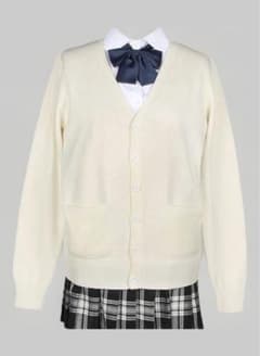 JK スクールカーディガン ホワイト campureのサムネイル