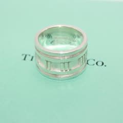 美品 Tiffany&Co. ティファニー アトラス ワイド リング 指輪10号