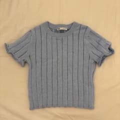 ZARA リブニット 半袖トップスのサムネイル