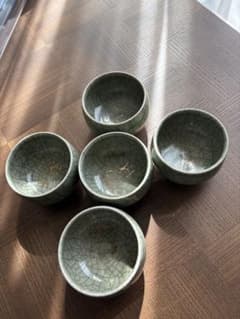 相馬焼☆幸山窯湯呑み5コ★伝統工芸
