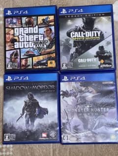 ps4ソフト人気4種類のサムネイル