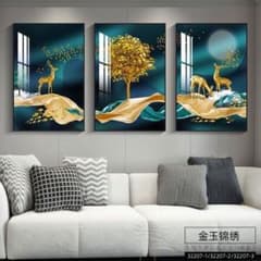 インテリア 絵画セット 光沢キャンバス 3点のサムネイル