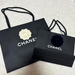 CHANEL ショップ袋 2枚セット カメリア付き - メルカリ