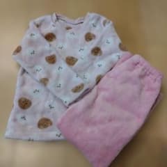 キッズ パジャマ 120cm ピンク くま柄のサムネイル