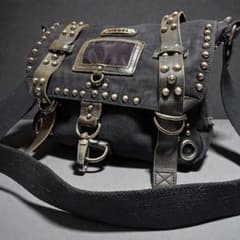 희소 archive diesel shoulder bag studs y2k
