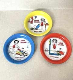 ②【希少】3色セット Betty ベティちゃん 味の素 非売品 豆皿