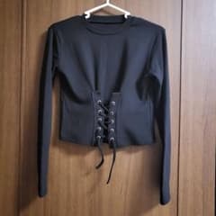 洋服 トップス レディース SHEIN Honeyspot クロップシャツのサムネイル