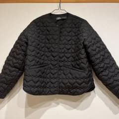 ZARA ハートキルティング　ジャケットのサムネイル