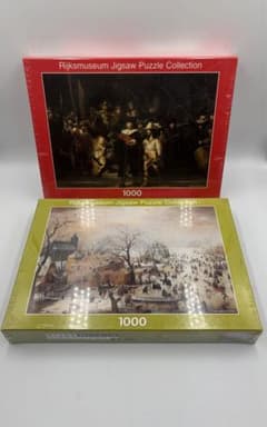 【新品未開封】レンブラント 夜警 冬景色 ジグソーパズル 1000ピース 2点 新品未開封】レンブラント 夜警 冬景色 ジグソーパズル 1000ピース 2点