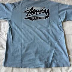 80's OLD STUSSY WORLD TRIBE Tシャツ 黒タグ XLのサムネイル