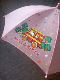 Hello Kitty キッズ長傘 45cm ピンクのサムネイル