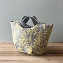 ミナペルホネンハンドメイドマルシェトート（メッツァ、イエロー