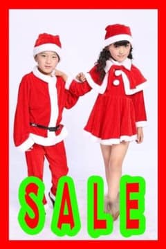 【限定SALE♡】クリスマス キッズ用 サンタ コスプレ女の子用 120cmのサムネイル