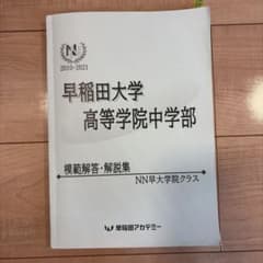早稲田アカデミー NN早大学院 過去問模範解答・解説集 2010-2021のサムネイル