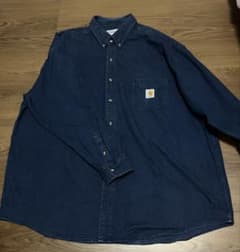 Carhartt ダークブルー デニムシャツのサムネイル