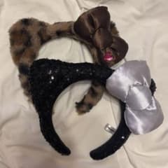 左上 キティ カチューシャ ユニバ レオパード ヒョウ柄のサムネイル