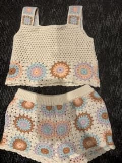 ZARA ベビー服 クロシェ編み セットアップ 92cm