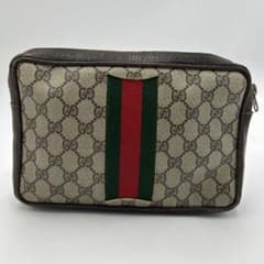 GUCCI シェリーライン GGスプリーム オールドグッチ クラッチバッグ