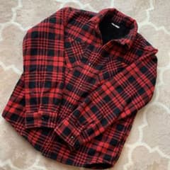 GU チェックシャツ ネルシャツ　【150センチ】のサムネイル