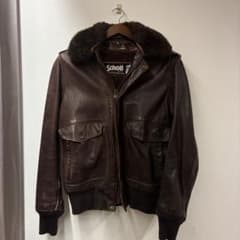 Schott g1 レザージャケット 38 ボア付き　横入れポケットが最高！ Schott g1 レザージャケット 38 ボア付き 横入れポケットが最高