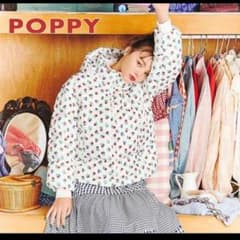 poppy フラワーダウン　ダウンジャケット　花柄　あさぎーにょ　ポピー poppy flower down jacket ポピー 花柄ダウンあさぎーにょ
