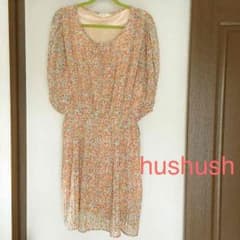 hushushのシフォンプリーツワンピ❤︎大きいサイズのサムネイル